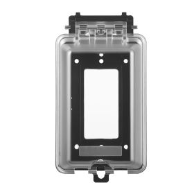 VEVOR Outdoor Outlet Cover, 1-Gang Weatherproof Electrical Outlet Cover with Lockable Design, High-Strength PC Material