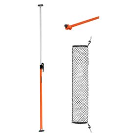 VEVOR Cargo Bar, Ratcheting Cargo Bars Adjustable from 40" to 73", Heavy-duty Steel Cargos Stabilizer with Storage Net & Divider Bar