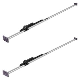 VEVOR Cargo Bar, Ratcheting Cargo Bar Adjustable from 89" to 104", Heavy-duty Steel Cargos Stabilizer with Non-Slip Foot Pads
