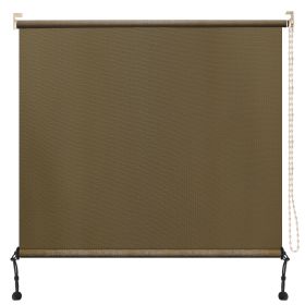 Prohibited From Sale On Amazon 6'X8' Mocha HDPE Spliced Roller Shutter (Option: Walnut-7x6 ft)