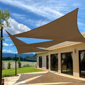 Prohibited From Sale On Amazon XISHAN 12'X12'X17' Light Grey,Mocha HDPE Sunshade Sail, 160 Grams (Option: 12X12X17ft-Mocha)