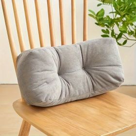 lumbar pillow 1PC (Color: Gray)